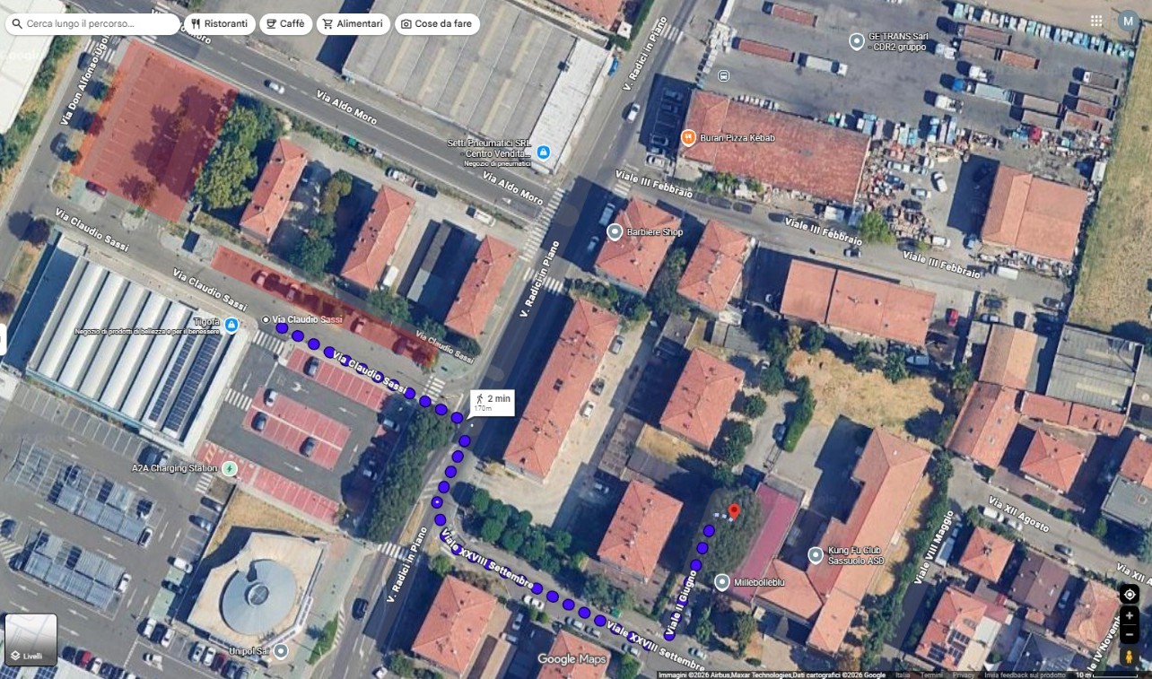 PAS parcheggio corsi